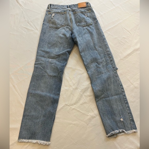 AVEC LES FILLES Women’s Distressed Straight Leg Jeans, Size 26 - Picture 6 of 9